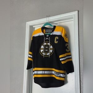 Reebok Black and Yellow And Black Hockey Jersey